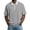 Gray, variant on Mens Short Sleeve Contrast Collar Zip Placket Mesh Tops Solid Color Summer Golf Daily Outdoor Walking Travel Street Workout Casual Wear