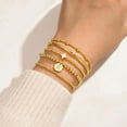 GOLD DAINTY INITIAL C BRACELET