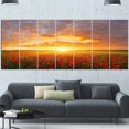 thumbnail image 1 of Design Art - Poppy Field under Bright Sunset, 1 of 3