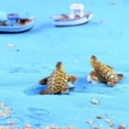 thumbnail image 3 of Mini tortuga marina de resina, tanque de peces para decoración de figuritas, jardín de hadas en miniatura, terrario artesanal, paisaje, 2 piezas, 3 of 4