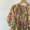 thumbnail image 4 of cotton dress, floral maxi dress,vintage long dress,long sleeve dress, women dress,women's long dress,plus size long dress,night long dress,, 4 of 8