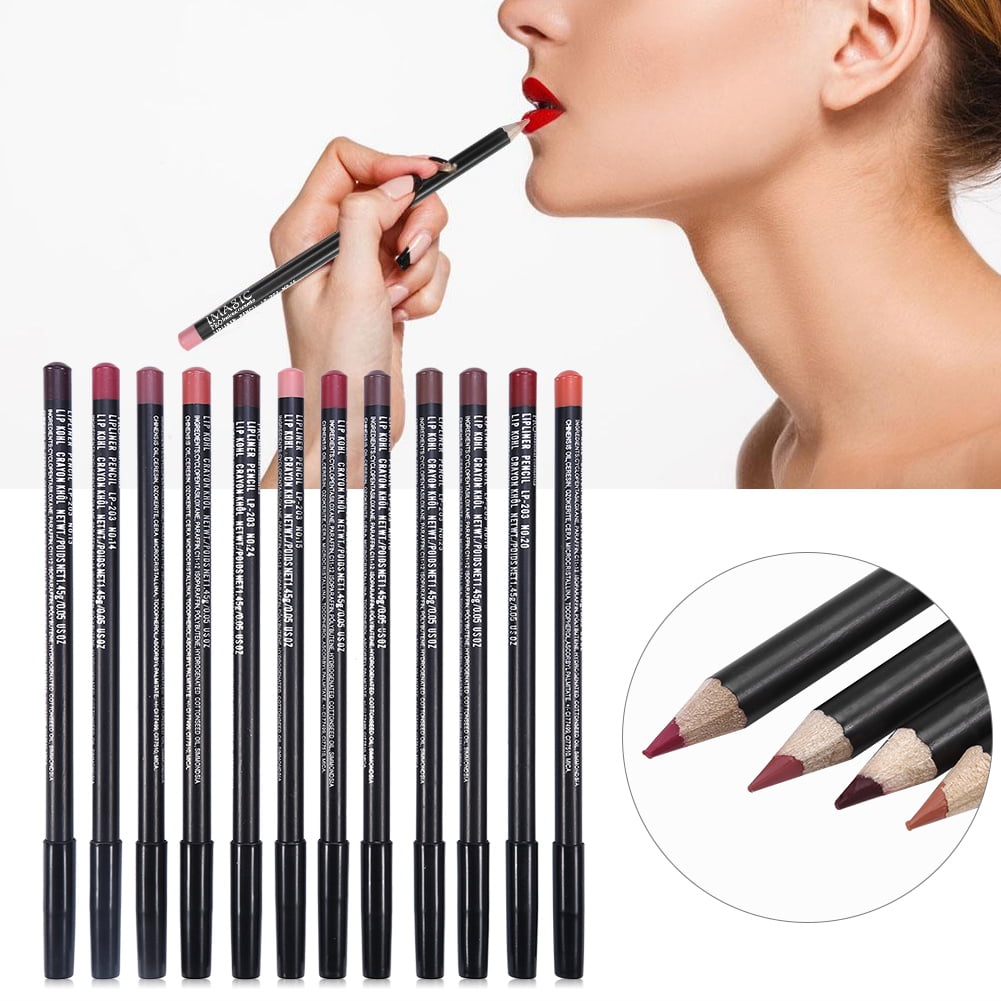 Kritne Lip Liner, Lip Makeup,12pcs/set Waterproof Longlasting Lip