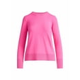 thumbnail image 4 of Free Assembly Women's and Women's Plus Cozy Yarn Crewneck Sweater with Long Sleeves, Lightweight, Sizes XS-4X, 4 of 5