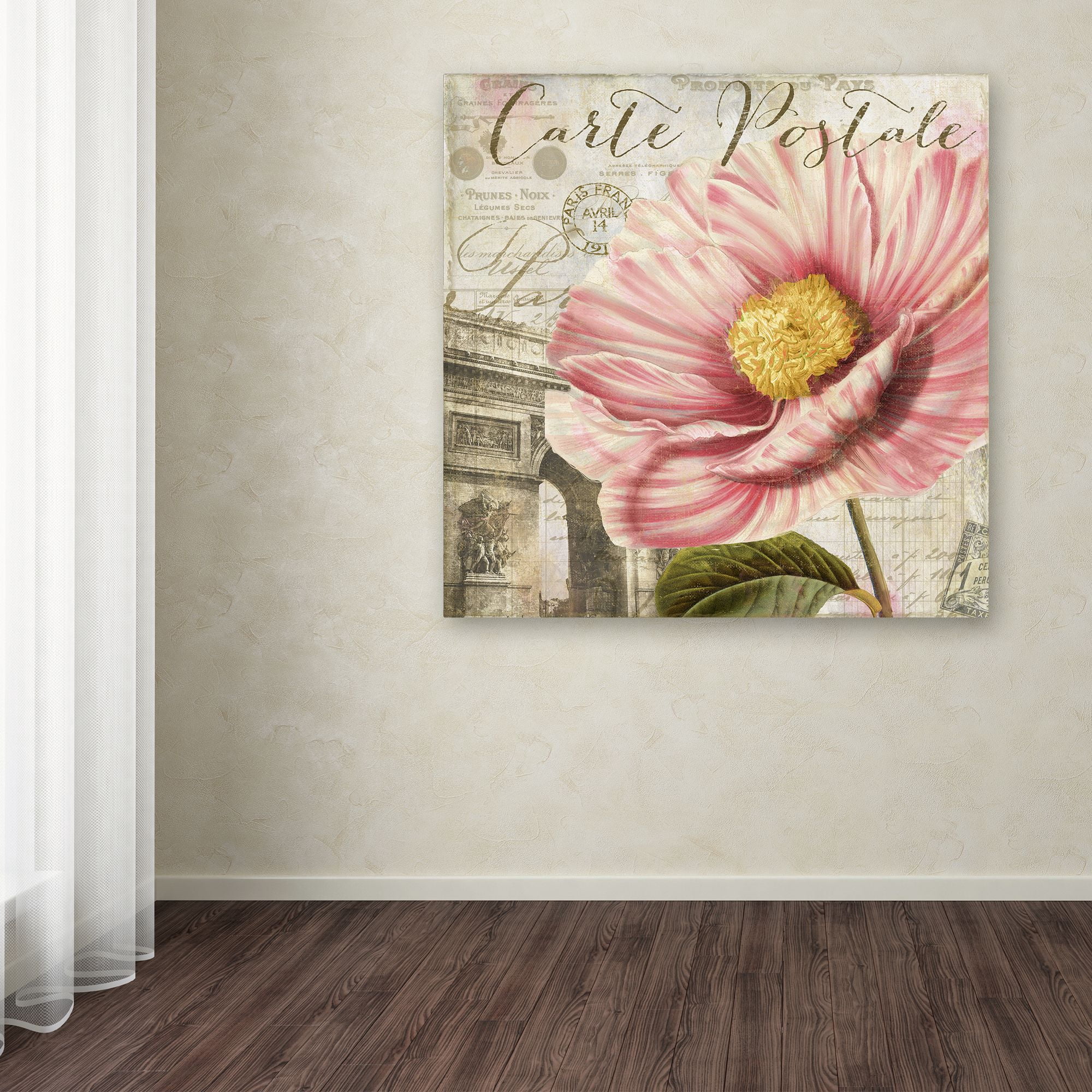 Trademark Fine Art "Bonjour Two" Canvas Art by Color Bakery