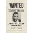 thumbnail image 3 of Vintage Apple Collection 10x14 Black Modern Framed Museum Art Print Titled - John Dillinger Wanted Poster, 3 of 5