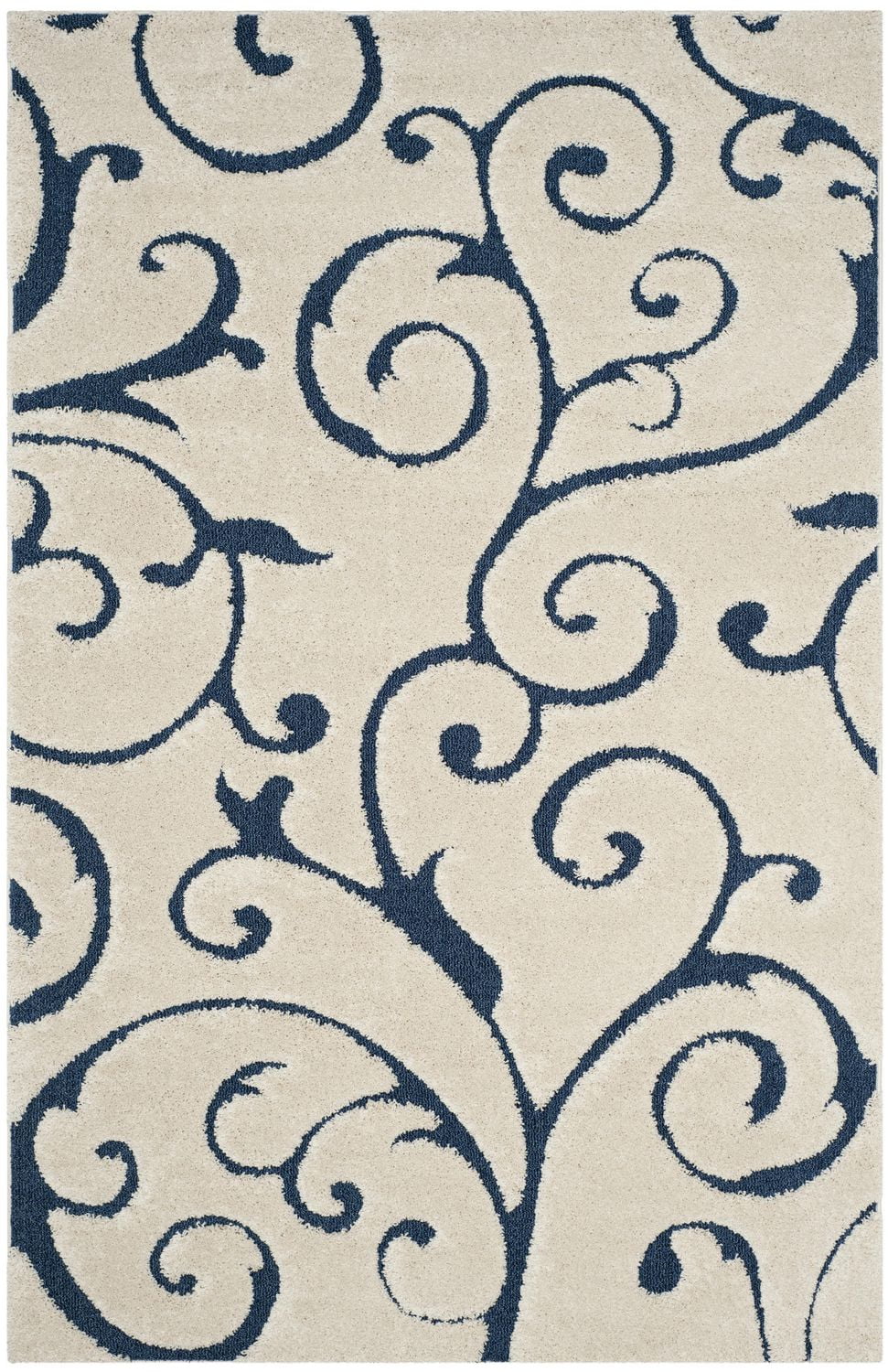 SAFAVIEH Florida Douglas Floral Vines Shag Area Rug