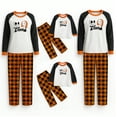 thumbnail image 2 of Halloween Pajama Set Long Sleeves and Pants Two-Piece Set Holiday Pajamas Cute Pumpkin Ghost Spider Skull Print Pajamas Pajamas Unisex Couple Outfit Family Pajamas,Toddler 7 years, 2 of 6