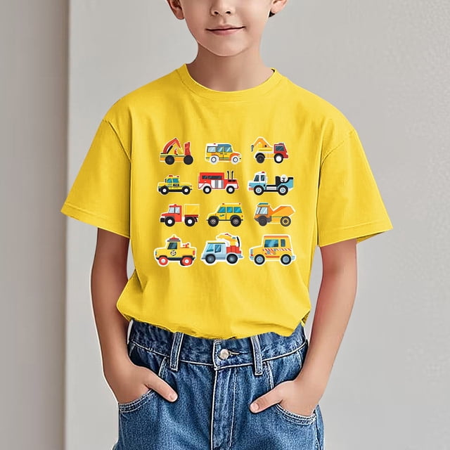 Rbaofujie T-Shirt Décontracté à Manches Courtes pour Tout-Petits Garçons Filles Col Rond T-Shirt Tenue d'Été pour Enfants