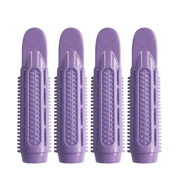 Fiudx Pinzas para El Cabello, Herramienta Versátil para Rizar y Peinar, Rodillo Fácil de Usar, Accesorio Que No Daña El Cabello, Uso En Salones de Belleza, Todo Tipo de Cabello, Juego de 4 Piezas Dis