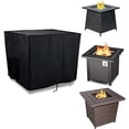 thumbnail image 5 of Square Fire Pit Cover Brazier Cover for Propane Brazier 210D Waterproof Dust Cover 54x54x89cm (black,40x40x40cm), 5 of 7