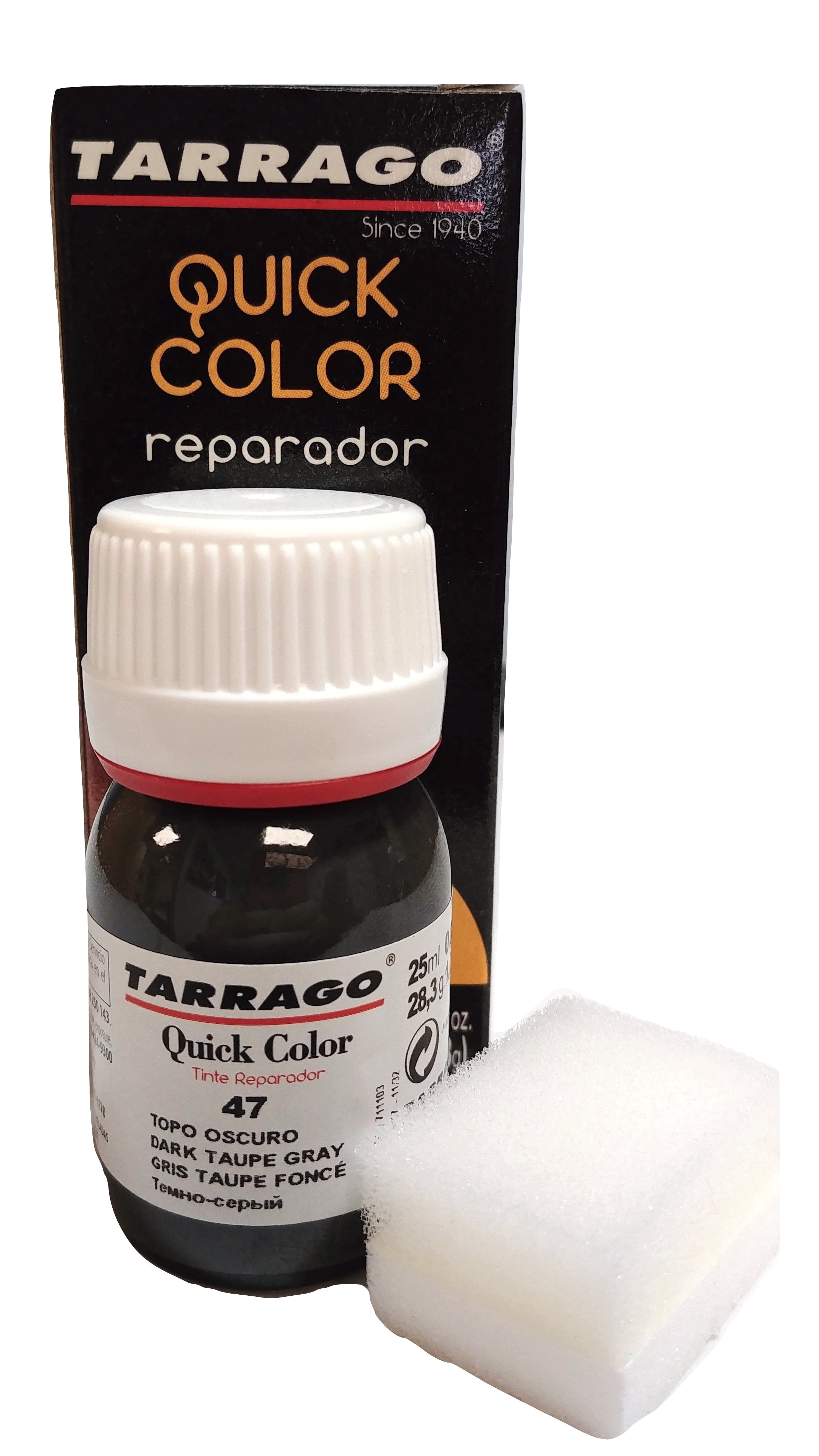Tarrago Quick Color Repairer Dye, 25ml, 47 Dark Taupe Gray