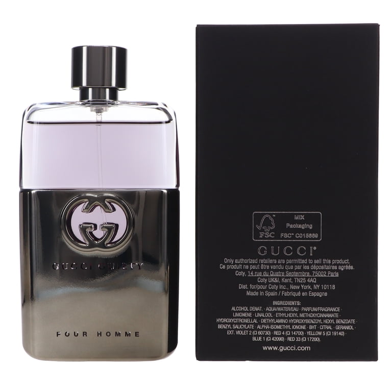 Gucci, Eau De Toilette Spray, 3 oz, Masculine Fragrance - Walmart.com