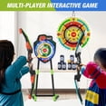 thumbnail image 4 of 2 Pack Kids Bow and Arrow with 29" Large Dart Board, LED Light Up Archery Set with 24 Suction Cup Arrows, Indoor Outdoor Sport Dinosaur Toys Gifts for 3 4 5 6 7 8 9 10 11 12 Year Old Boys Girls, 4 of 9