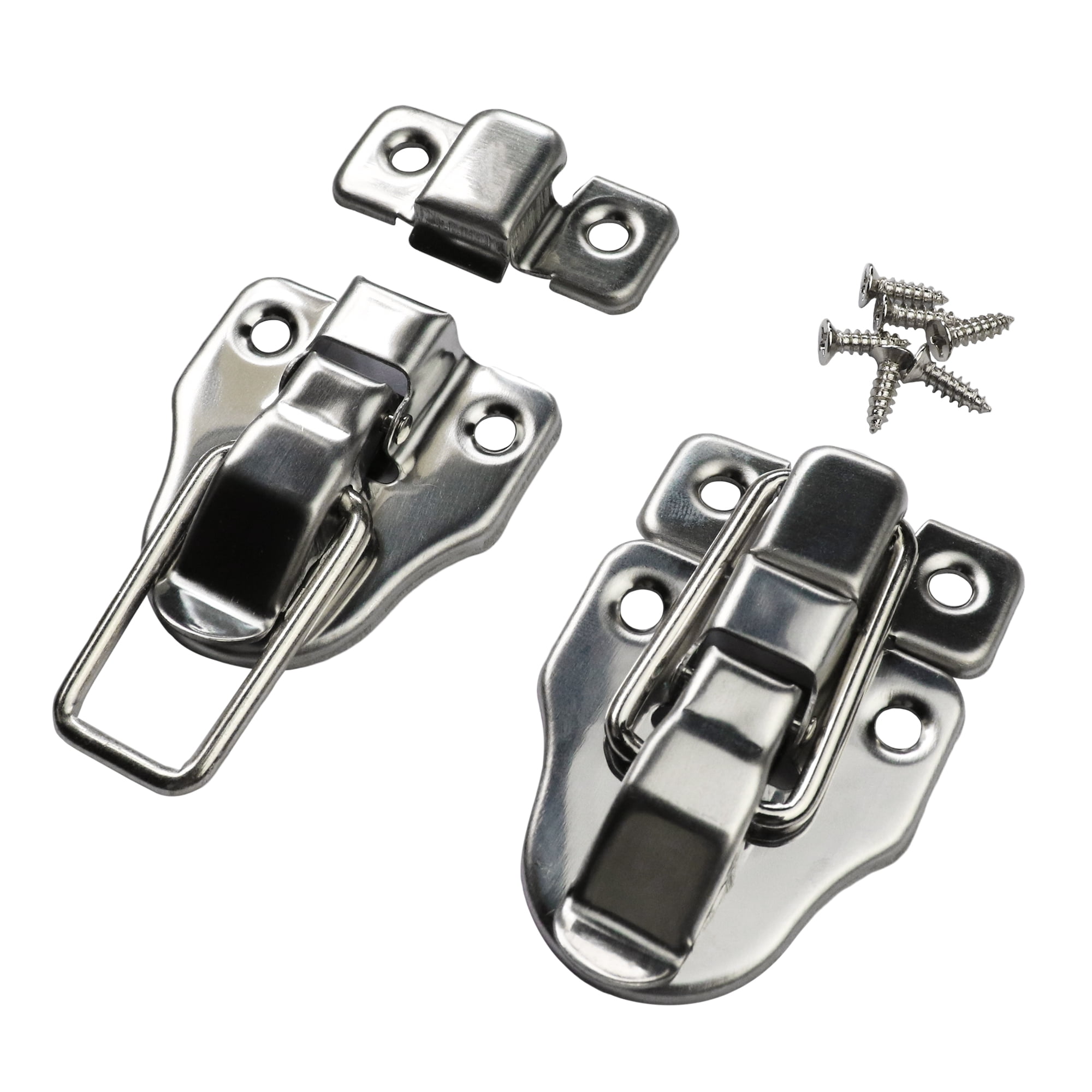 5x Wood Chest Box Latch Spring Loaded Toggle Chest Trunk Catch & Screws UK 