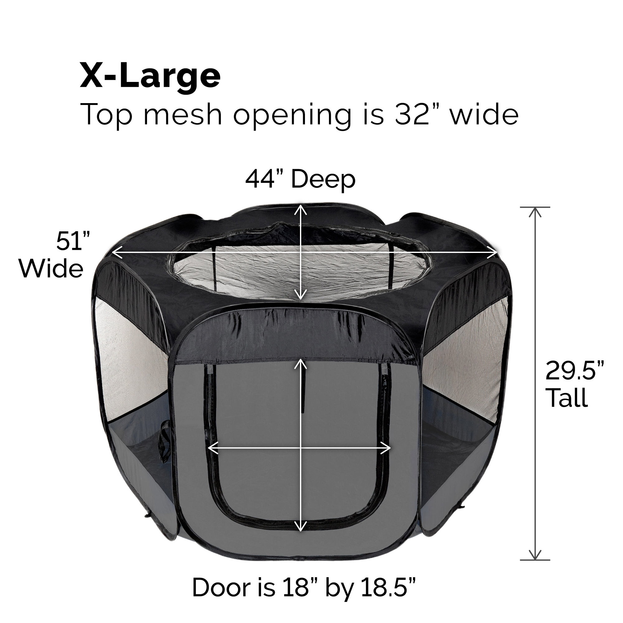FurHaven Pet Products Mesh Open-Air Pet Playpen - Gray, Extra Large