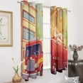 thumbnail image 2 of Fire Engine Car Truck Window Curtain Panels Grommet Blackout Curtains Blackout Curtains for Living Room, 2 of 7
