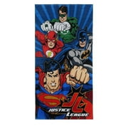 Justice League towljlpwrof4 Justice League The Power of 4 Beach Towel