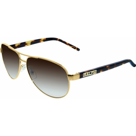 Women's Gradient RA4004-104/13-59 Gold Aviator Sunglasses