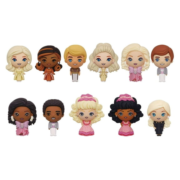 3D Figural Foam Bag Clip Barbie Series 3 Mystery Box (24 Packs)