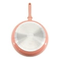 thumbnail image 5 of Martha Stewart Everyday Rexford 9.5 Inch Ceramic Nonstick Aluminum Frying Pan in Coral, 5 of 6