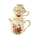thumbnail image 4 of Juego de gotero de café de cerámica Macarena estilo vintage portavasos artesanal 80 ml Rosa, 4 of 8