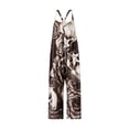thumbnail image 1 of VISgogo Pantalones con tirantes estampados de Halloween para mujer, overoles holgados con cuello en U, S/M/L/XL/XXL VISgogo  moda, 1 of 9