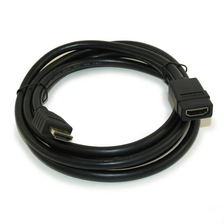 6ft HIGH-SPEED HDMI w/Ethernet 28 AWG EXTENSION (M/F) Cable,Gold Plated