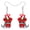 Red, variant on Acrylic Christmas Red Bow Tie Cute Cat Earrings Dangle Jewelry Charms For Women Animals Lovers Gifts