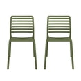 thumbnail image 6 of WestinTrends Playa Outdoor Stackable Polypropylene Plastic Resin Dining Side Chairs (Set of 2), Olive Green, 6 of 16