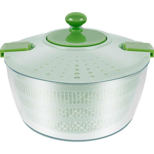 OROMYO 4L Salad Spinner Manual Salad Washer with Drain and Handle Salad