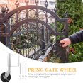 thumbnail image 3 of SHOWERORO Heavy Duty Gate Support Wheel 1 Set Cold Rolled Steel Black 4 Inch Diameter, 3 of 8
