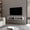 White#3, variant on Entertainment Centers, White 2-Shelf Central Floating Media Rack, White TV Stands With Storage,Melamine Small TV Stands, Furniture Primary Living Space TV & Entertainment Furniture