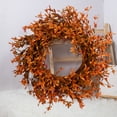 thumbnail image 3 of YOTQUSKI Fall Wreath,Halloween Wreath,Halloween Hanging Door Wreaths Holiday Decorations Plastic Small Flowers Window PropsHome Decor Window Wall Hangings Beautifully Styled, 3 of 5