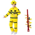 thumbnail image 2 of Kids' Unisex Firefighter Boy Dress up Clothes for Play 6-7 Years Boys Halloween, 2 of 5