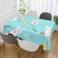 thumbnail image 4 of Coolnut Easter Bunny Egg Chick Rectangle Tablecloth Spill-Proof Polyester Table Cloth Table Cover for Kitchen Dining Picnic Holiday Party Decoration,60"x108", 4 of 7