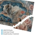 thumbnail image 3 of 1000 PCS Cat In The Mirror Jigsaw Puzzles 1000 Pieces,Creative Activity Hobbies For Adults,Featuring Beautiful And Retro Illustrations Depicting A Cat In A Flower Mirror,Enchanting Wooden Puzzle, 3 of 6