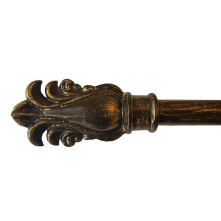 Fancy Feather Bronze Tapestry Rod Set - Small