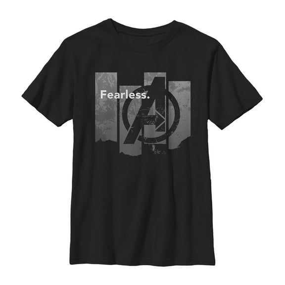 Boy's Marvel Avengers: Endgame Fearless Column  Graphic Tee Black Medium