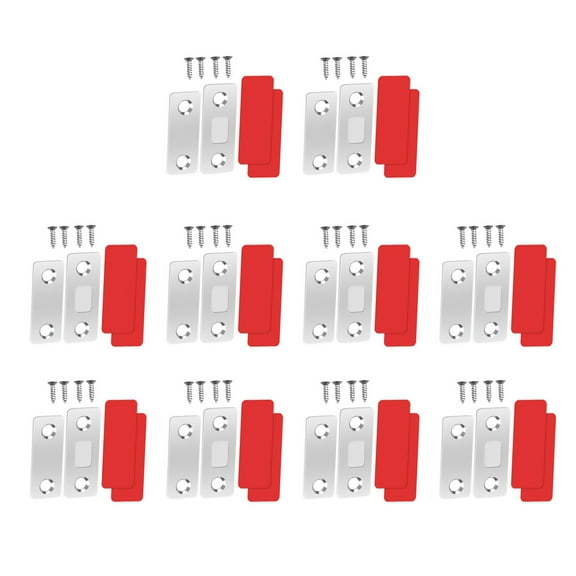 10Pcs Flat Magnets for Cabinets Super Suction, Durable Steel Material for Cabinet Doors, Drawers, and Sliding Doors
