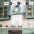 thumbnail image 2 of Inserto para campana extractora VIKIO HOME de 42 pulgadas con 980 CFM de acero inoxidable, 2 of 7