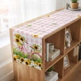 thumbnail image 6 of Table Runners 48 Inches Long Dress Scarves, Spring Farmhouse Kitchen/Dining Table Runner, Short Coffee Tablerunners, Bicycles Blossom Botanical Sunflowers Pink Plaid 13x48 Inch, 6 of 9
