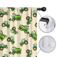 thumbnail image 4 of Blackout Kids Curtains,Cartoon Tractors Green Beige Pattern Childrens Insulated Curtains Set Of 2,Bedroom Essentials,Toddler Room Decor 52"x84", 4 of 5