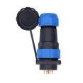 thumbnail image 3 of Aviation Plug Socket, Waterproof Power Connector 10A AC380V Copper Contacts SP28 M28x1.5mm Thread  For Communications For Instrumentations 9 Pin,10 Pin,12 Pin,14 Pin,16 Pin, 3 of 8