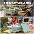 thumbnail image 3 of Feasto 9-Piece Multifunctional Collapsible BBQ Prep Tub | Grill Station with Cutting Board, Knives, Meat Claws for Camping, RV & Kitchen, 3 of 9