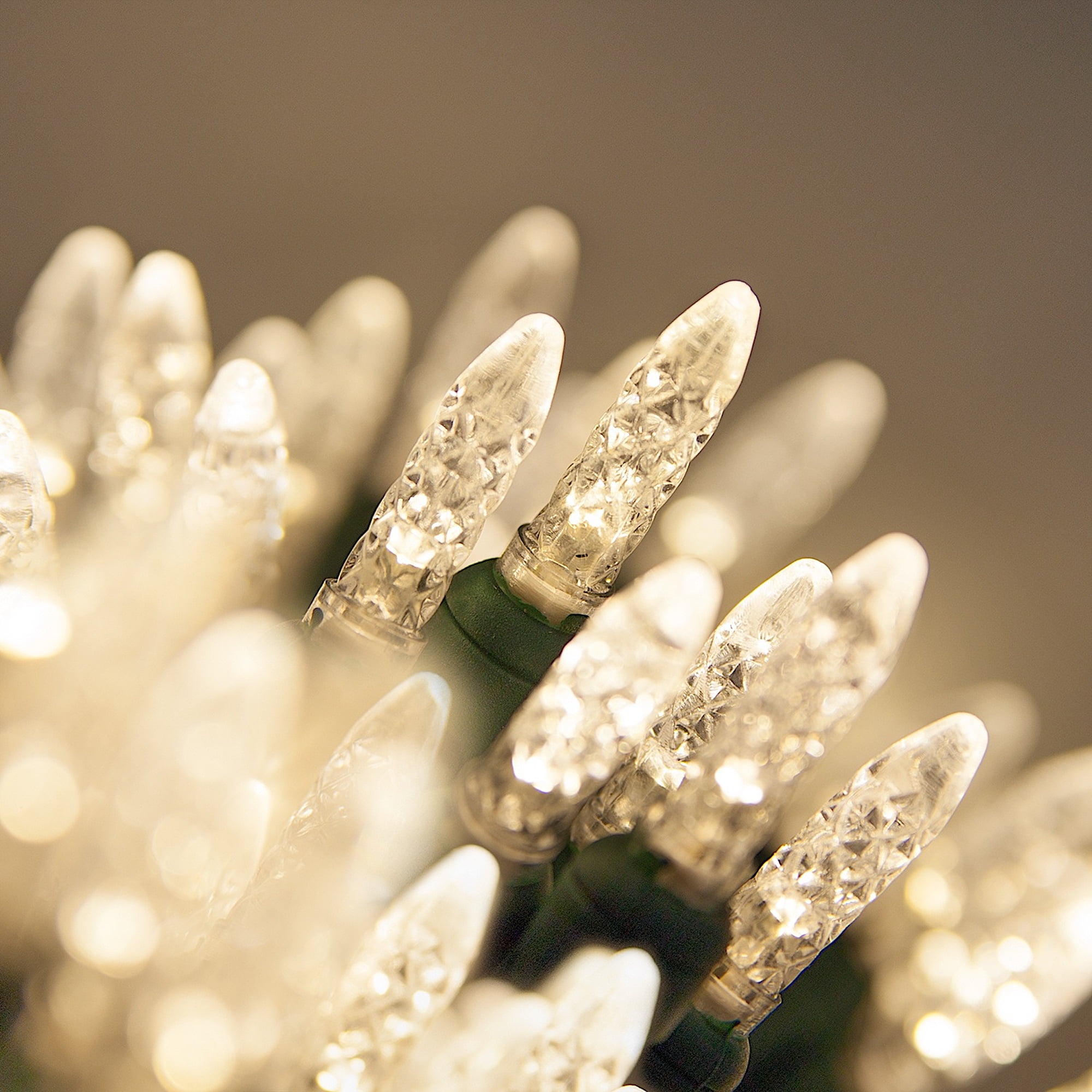 70 M5 LED Warm White Christmas Lights, 24 Ft LED White Christmas Lights