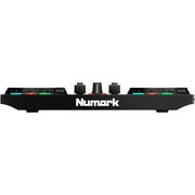 Numark Beginners Party Mix II DJ Controller Set with Built-In Lights, Mixer for Serato Lite