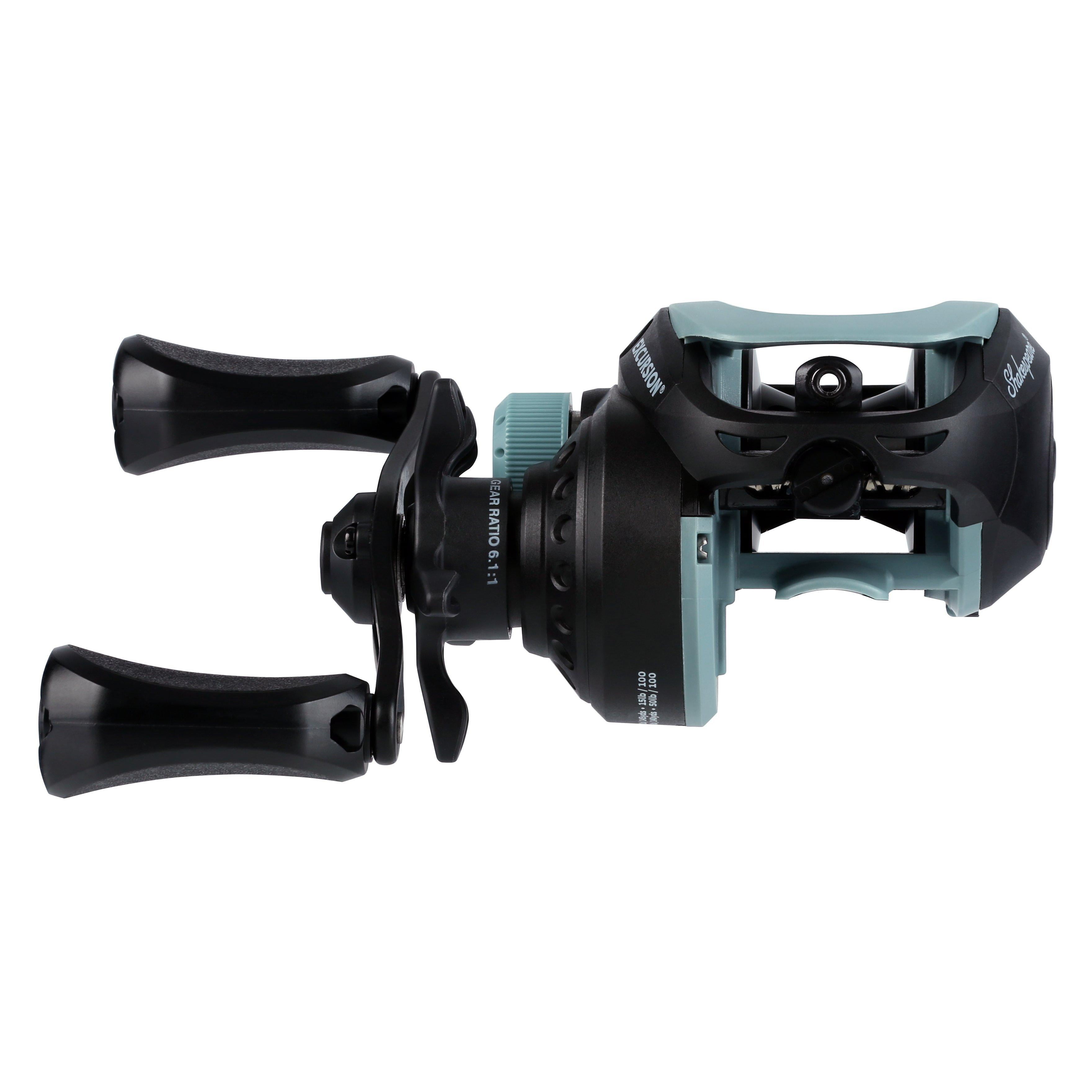 Shakespeare Excursion Low Profile Baitcast Fishing Reel, Right-Handed