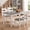 Gray, variant on Dovelina 60 x 36in Farmhouse Dining Table for 4-6, Spacious Wooden Kitchen Table with Solid Rubber Wood Legs, for Kitchen, Dining Room, Living Room, Restaurant