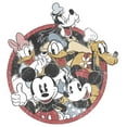 thumbnail image 2 of Junior's Mickey & Friends Retro Group Shot  Graphic Tee White Large, 2 of 3