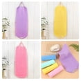 thumbnail image 6 of Nylon Drawstring Bath Brush, Back Scrubber with Stretchable Pull Strap, Exfoliating Shower Body Scrubber with Handles for Dead Skin Removal, Extended Length Washcloth for Men Women, 7.9"x17.7", 6 of 8